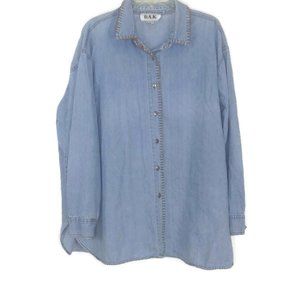Vintage 90's Denim Button Down Shirt